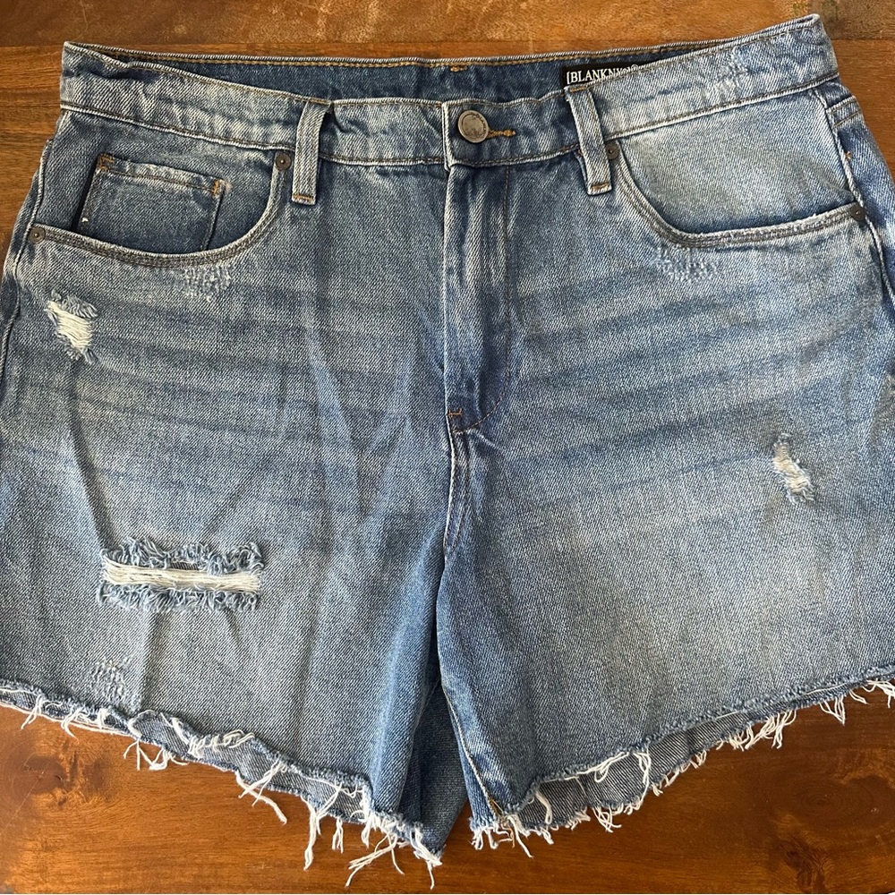 Blank NYC Bahama Mama Women's Blue Denim Shorts size 30‎
